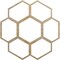 Ekena Millwork Florin Wood Fretwork Pierced Ceiling Medallion, Hickory, 18"OD x 6 3/8"ID x 3/8"T CMWP18X18X0375FOHI - alternate 1